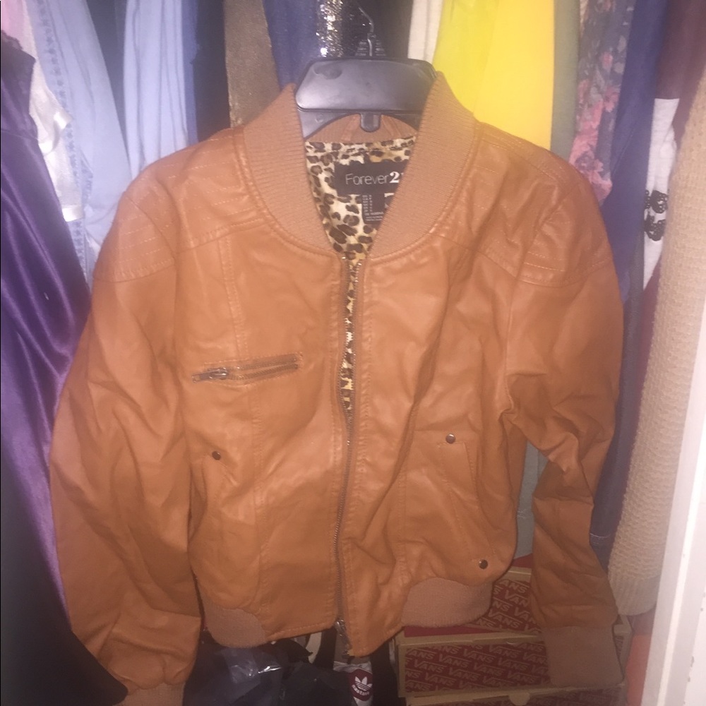 Leather jacket forever 21